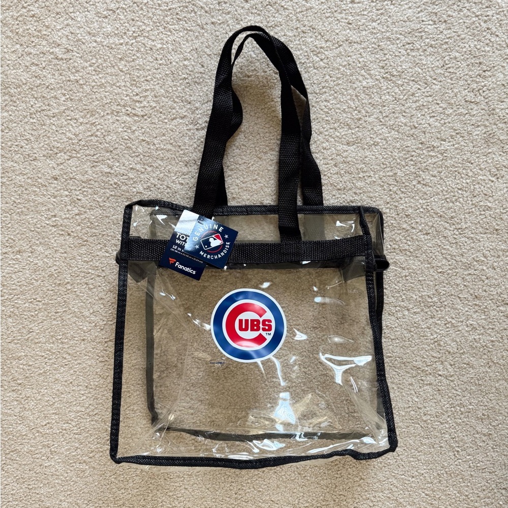 Chicago Cubs Clear Tote Bag NWT